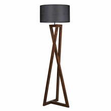Põrandalamp Opviq Macka, 1xE27, 60W, must/pruun