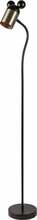 Põrandalamp GTV Mouse LP-MOUS-11-DEC, 1x25W, E27, must/kuldne, 133,5 cm