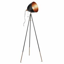 Põrandalamp Eglo Chester, 1 x E27, 60 W, must