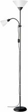 Põrandalamp G.LUX GH-3900 Alta Black, 1xE27 + 1xE14, 178 cm, must/hall