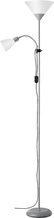 Põrandalamp G.LUX GH-3900 Alta Silver, 1 x E27 + 1 x E14, 178 cm, hall
