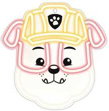 Riputatav neoon-LED valgusti Spin Master Paw Patrol Rubble OW-130446, valge/punane/kollane