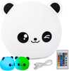 Laste öölamp Verk Group, panda, puldiga, RGB LED, USB