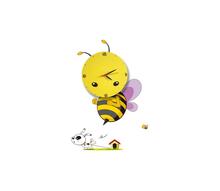 Laste seinavalgusti Milagro Bee, LED, 1W, kellaga