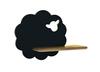 Laste seinavalgusti Candellux Sheep, 5W LED, 4000K, must, 21-84828
