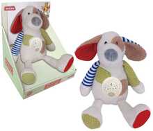 Öölamp Askato Music box lamp Dog, 125671, valge/mitmevärviline