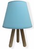 Laualamp Opviq Wood 203, E27, 60W, sinine