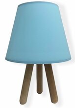 Laualamp Opviq Wood 203, E27, 60W, sinine