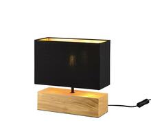 Laualamp Trio Woody, 30 cm, E27, 60W, must/naturaalne