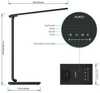 Laualamp LED Aukey T-T10, 12W, 3000-6500K, must, 7 hämardustaset, 5 valgustusrežiimi