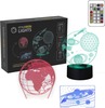LED laualamp Manta SNL118RGB, Kosmos RGB 3D, 19 cm, mitmevärviline