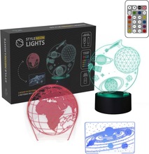 LED laualamp Manta SNL118RGB, Kosmos RGB 3D, 19 cm, mitmevärviline