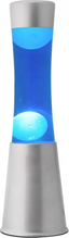 Lava lamp Itotal XL1791, 40 cm, hõbedane alus, sinine vedelik, valge vaha