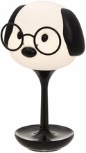 Laualamp Bear with glasses, valge/must