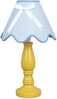 Laualamp Candellux Lola, 1x40W, E14, sinine/kuldne