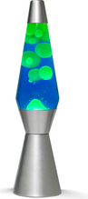 Lava lamp iTotal XL1764, 36 cm, hõbedane alus, sinine vedelik, valge vaha