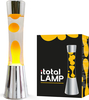 Laavalamp Itotal, 40 cm, must alus, oranž vaha, läbipaistev vedelik