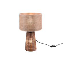 Laualamp Trio Straw, 2 x E27, max 10W, 40W, pruun, ø24 x 40 cm