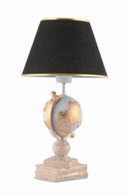 Laualamp Opviq World, E27, 60W, must/valge