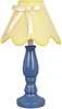 Laualamp Candellux Lola, E14, 40W, sinine, Gold