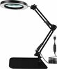 Laualamp Hadex ZD141, LED, 11W, 5V, must, suurendusklaasiga