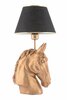 Laualamp Opviq Horse, E27, 60W, must/kuldne