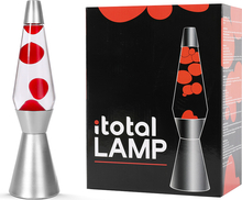 Lava lamp iTotal Lava Lamp, 1270397, hõbedane alus, läbipaistev vedelik, punane vaha, 36 cm, punane