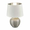 Laualamp Trio Luxor, E14, 40W, 26 cm, valge keraamika ja kangas
