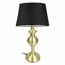 Laualamp Candellux Prima Gold, 1xE27, 60W, 40 cm, must/kuldne