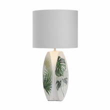 Laualamp Candellux Palma 2, 1x60W, E27, 59 cm, valge/roheline