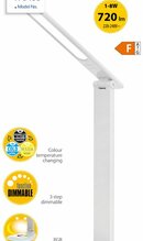 Laualamp LED Spector Light 17549, 8 W, 2700K-4000K-6500K, RGB, 720 lm, valge, h38 cm