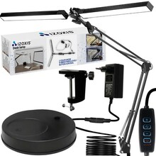 Laualamp Izoxis 24223, LED, 24W, reguleeritav, kinnitatav, must