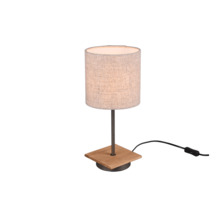 Laualamp Trio Elmau, 40 cm, beež/naturaalne, tekstiilkupliga
