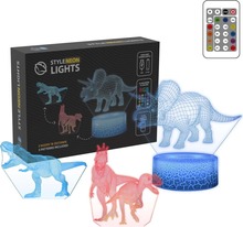 LED dekoratsioon Manta SNL117RGB, Dinosaurus 3D, RGB, 19,7 x 13,7 cm