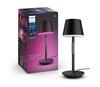 Kaasaskantav laualamp Philips Hue Go, 6,2 W, 2000-6500K, IP54, must