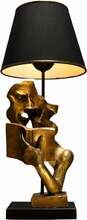 Laualamp Opviq Lecture, E27, 60W, must/kuldne, 57 cm