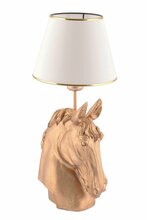 Laualamp Opviq Horse, E27, 60W, valge/kuldne