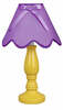 Laualamp Candellux Lola, 1x40W, E14, kollane, lilla kuppel
