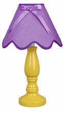 Laualamp Candellux Lola, 1x40W, E14, kollane, lilla kuppel