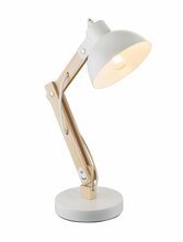 Laualamp Globo Tongariro 21502, 1xE27, 40W, 230V, hele puit/valge