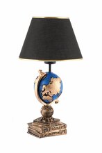 Laualamp Opviq World, E27, 60W, must/sinine