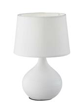 Laualamp Trio Martin, 40W, E14, valge keraamika ja kangas, kõrgus 29 cm