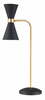 Laualamp Maxlight Cornet T0039, kuldne/must