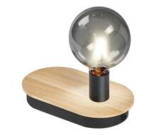 Laualamp Ledvance Decor Wood, E27, 8W, dimmerdatav, puit/must
