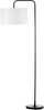 Laualamp HOMCOM, 64 x 38 x 163,5 cm, must metall, 180 cm juhtmega