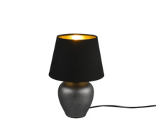 Laualamp Reality Abby, 1 x E14, max 40W, must, ø18 x 26 cm