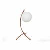Laualamp Opviq Yay - 5013, valge/pronks, 43 cm, klaasist kuppel