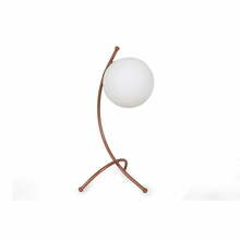 Laualamp Opviq Yay - 5013, valge/pronks, 43 cm, klaasist kuppel
