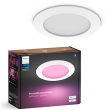 Süvistatav kohtvalgusti Philips Hue Slim, 929003712301, LED, 12W, IP44, 170 mm, valge