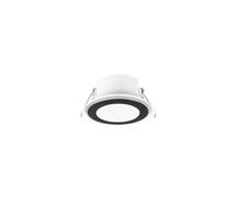 Süvistatav LED valgusti Trio Aura, 5 W, 3000 K, 450 lm, must, 8,2 cm